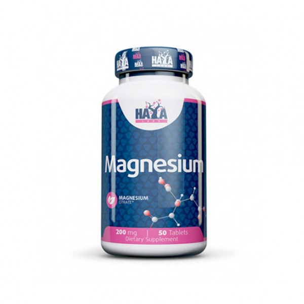 HAYA LABS Magnesium Citrate 200mg 50 Tabletten Dose