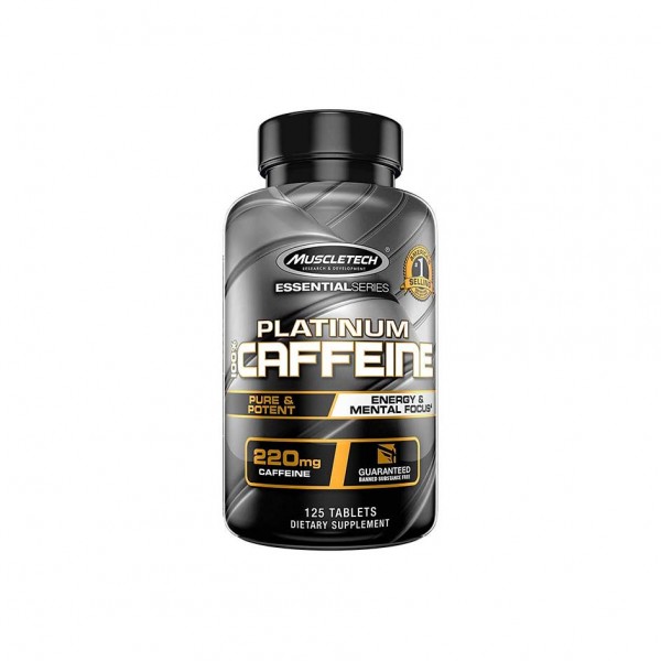Muscletech Platinum Caffeine 125 Tabs Dose