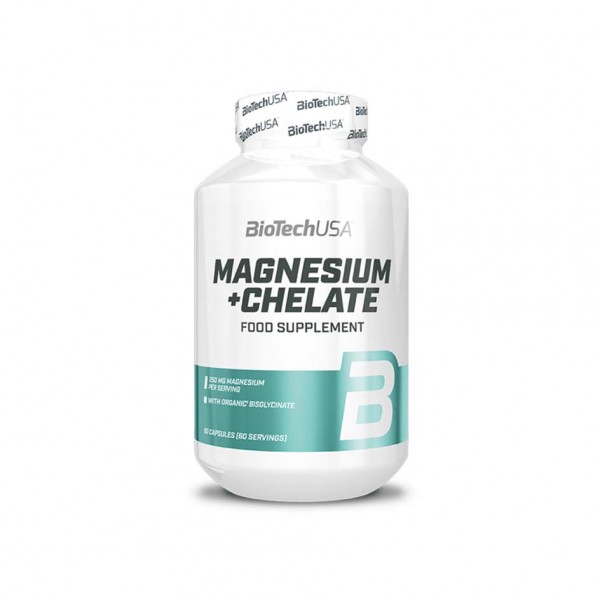 BioTech USA Magnesium + Chelate 60 Kapsel Dose