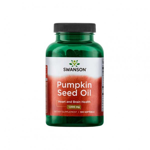 Swanson Pumpkin Seed Oil / Kürbiskern Öl 1000 mg 100 Softgels Dose